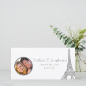 Mariage à Paris Faire-part photo (Debout devant)