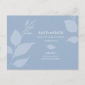 Mariage à petit budget Faire-part de date Dusty Bl (Devant)