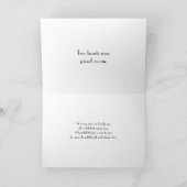 Mariage à pois noir et blanc Merci (Intérieur)