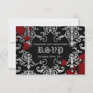 Mariage à thème Halloween vampire RSVP