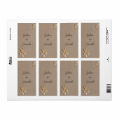 Mariage à thème plage Favoriser les Étiquettes (Feuille entière)