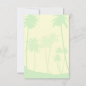 Mariage à thème tropical RSVP (Dos)