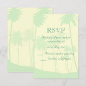 Mariage à thème tropical RSVP (Devant / Derrière)
