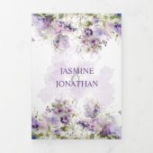 Mariage à trois volets de pois doux à la lavande (Page de couverture)