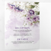 Mariage à trois volets de pois doux à la lavande (Intérieur en premier)