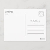 Mariage Abstrait Enregistrer la date Invitations | (Dos)