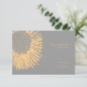 Mariage Abstrait jaune et gris RSVP (Debout devant)