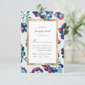 Mariage abstrait vert classique moderne RSVP (Debout devant)