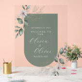 Mariage acrylique moderne signe de bienvenue (Mariage)
