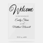 Mariage acrylique transparent simple (Recto)