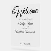 Mariage acrylique transparent simple (Angle)