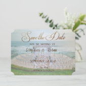 Mariage adorable à la plage, Fleur Save The Date (Debout devant)