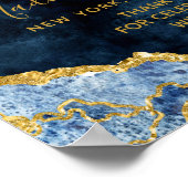 Mariage Affiche de bienvenue de la Marine Blue Gol (Coin)