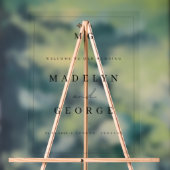 Mariage Affiche de bienvenue Modèle simple minimal (Neutre)