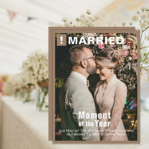Mariage Ajouter Photo Fun Magazine Carte de couver