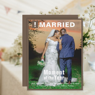Mariage Ajouter Photo Fun Magazine Carte de couver