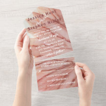 Mariage All N One Invitation Plutôt en rose