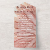 Mariage All N One Invitation Plutôt en rose (À l'intérieur)