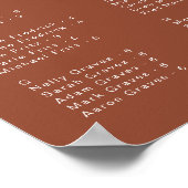 Mariage alphabétique bohémien Tableau de sièges (Coin)