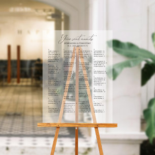 Mariage alphabétique élégant