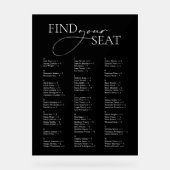 Mariage alphabétique en acrylique noir (Recto)