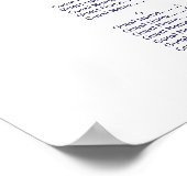 Mariage alphabétique Tableau de sièges Chic Marine (Coin)