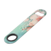 Mariage Amour Floral de Tropical Peach et Hibiscus (Devant angulaire)