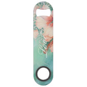 Mariage Amour Floral de Tropical Peach et Hibiscus (Devant)