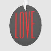 Mariage Amour Rouge Fond Gris Tendance (devant)