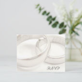 Mariage Anneaux Mariage Cartes RSVP (Debout devant)