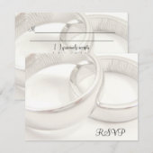 Mariage Anneaux Mariage Cartes RSVP (Devant / Derrière)