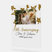 Mariage Anniversaire ajouter nom année image or ét (Angle)