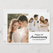 Mariage Anniversaire Carte photo moderne (Devant)