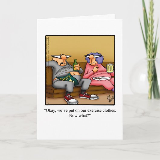 Mariage Anniversaire Humour Carte de voeux (Devant)