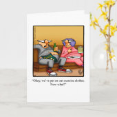 Mariage Anniversaire Humour Carte de voeux (Fleur jaune)