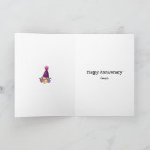 Mariage Anniversaire Humour Carte de voeux (Intérieur)