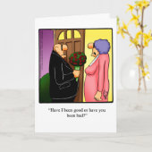 Mariage Anniversaire Humour Carte de voeux (Fleur jaune)