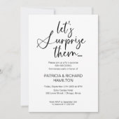 Mariage Anniversaire Invitations à la fête surpris (Devant)