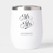 Mariage Anniversaire M & Mme Moderne Élégant Scrip (Arrière)