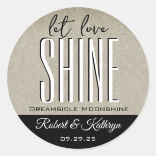 Mariage/Anniversaire Monshine Étiquette personnali