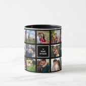Mariage Anniversaire Photo Collage Cusom Mug (Centre)