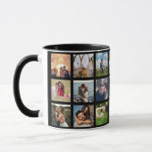 Mariage Anniversaire Photo Collage Cusom Mug (Gauche)