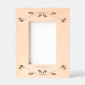 Mariage Anniversaire Rose cadre gravé (Recto)