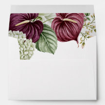 Mariage Anthurium et Hydrangea Vin de Bourgogne