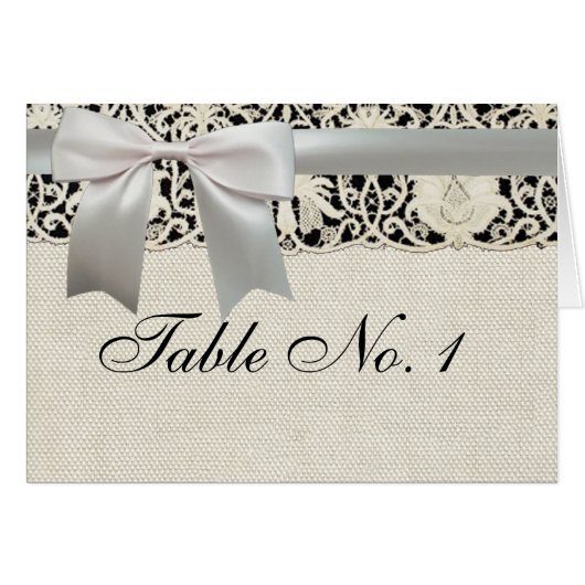 Mariage Antique Dentelle Lin Blanc Classique Joli (Devant Horizontal)
