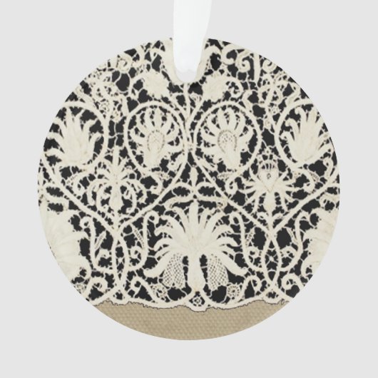 Mariage Antique Dentelle Lin Blanc Classique Joli (devant)