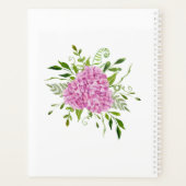 Mariage aquarelle floral hydrangeas roses (Dos)