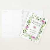 Mariage aquarelle floral hydrangeas roses (Devant avec enveloppe)