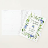 Mariage Aquarelle Florale aux Hortensias Bleus (Devant avec enveloppe)
