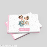 Mariage Aquarelle Livre d'invité Funny Quirky Coup<br><div class="desc">Faites de votre mariage un inoubliable avec ce livre d'hôtes amusant et Mariage, conçu dans un style d'aquarelle fantaisiste avec un charmant couple de dessins animés. Parfait pour les couples qui aiment l'humour et qui veulent que leur grand jour reflète leur personnalité, ce livre d'hôtes combine art, rire et souvenirs....</div>